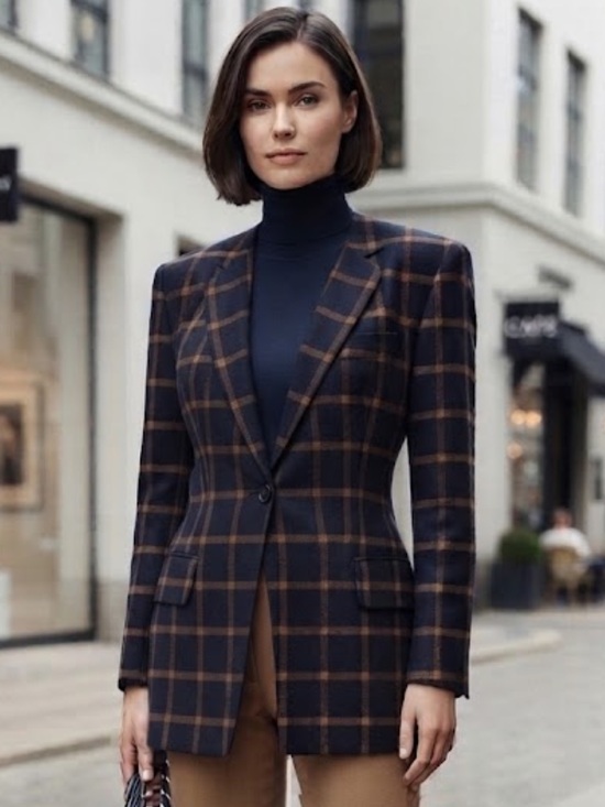 Anne Klein Jackets & Blazers - Vintage Anne Klein II Plaid Wool n Cashmere Blazer